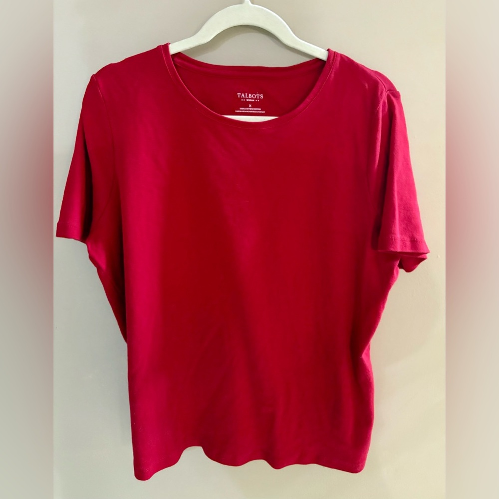 Talbots 1X EUC cotton tee
